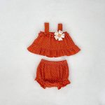 【66-100】セットアップ ベビー 女の子 スウィート ドット - 画像 (4)