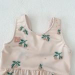 【80-120】水着 花柄 フリル 伸縮性あり 水遊び - 画像 (9)