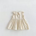 【73-110】ワンピース ベビー 女の子 コットン ノースリーブ - 画像 (8)