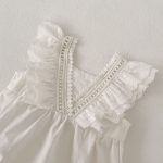 【66-90】ロンパース ベビー スウィート レース フリル袖 - 画像 (10)