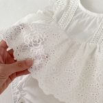 【66-90】ロンパース ベビー 女の子 アイレット 刺繍 - 画像 (11)