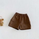 【73-100】セットアップ シャツ&ショートパンツ ベビー わんちゃん総柄 - 画像 (7)