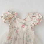 【80-120】ワンピース水着 女の子 うさぎ柄 チュール - 画像 (9)