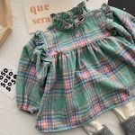 【66-100】シャツ チェック柄 コントラストカラー 可愛い トップス - 画像 (5)