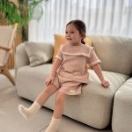 【73-100】セットアップ ベビー セーラー風 ナチュラル - 画像 (7)