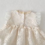 【73-100】ロンパースワンピース ベビー 女の子 フリル袖 - 画像 (11)