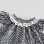 【73-100】シャツ or レギンス ベビー 女の子 チェック フリルスリーブ - 画像 (8)