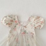 【80-120】ワンピース水着 女の子 うさぎ柄 チュール - 画像 (10)