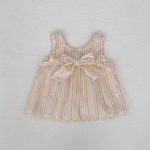 【73-110】セットアップ ベビー 女の子 カラフル ストライプ - 画像 (9)