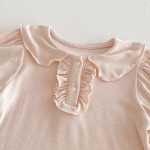 【66-90】セットアップ Tシャツ＆レースサロペットショートパンツ パフスリーブ - 画像 (8)