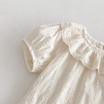 【73-100】ブラウス or ドットショートパンツ ベビー 女の子 コットン ジャガード - 画像 (8)