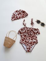 【80-130】水着 フリルデザイン UVカット リゾート スイムウェア - 画像 (5)