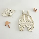 【66-100】ロンパース 帽子付き ベビー パンダ or チェリー柄 - 画像 (9)