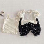 【73-110】キャミソールorTシャツorボトムス 蝶結び 女の子 おしゃれ - 画像 (9)