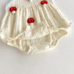【66-90】キャミロンパース ベビー かわいいドット きのこ柄 - 画像 (10)