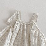 【66-90】セットアップ Tシャツ&サロペット ベビー 小花柄 フリルスリーブ - 画像 (9)