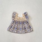 【66-100】セットアップ ベビー フラワー ギンガム - 画像 (9)