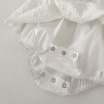 【66-90】ロンパース ベビー 女の子 アイレット 刺繍 - 画像 (13)