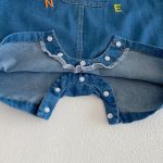 【66-90】二点セット 刺繍サロペット&ボーダータンクトップ - 画像 (9)