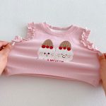 【73-120】タンクトップorショートパンツ 女の子 猫プリント 可愛い 子供服 - 画像 (20)