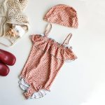 【80-130】水着 ドット フリル 可愛い 女の子 スイムウェア - 画像 (7)