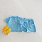 【80-130】セットアップ キッズ服 カジュアル ロゴ刺繍 - 画像 (9)