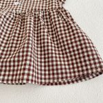 【66-100】セットアップ ベビー チェック フリル トップス&パンツ - 画像 (14)
