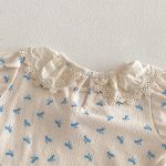 【66-90】セットアップ Tシャツ＆サロペットロンパース 総柄蝶結び - 画像 (10)