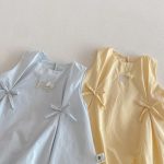 【73-100】ワンピース ベビー 女の子 蝶結び ノースリーブ - 画像 (8)