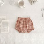 【66-100】セットアップ ベビー 女の子 フリル袖 チェック - 画像 (10)