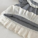 【73-100】シャツ or レギンス ベビー 女の子 チェック フリルスリーブ - 画像 (10)