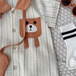 【66-90】カバーオール&バッグ ベビー クマ柄 ストライプ - 画像 (11)