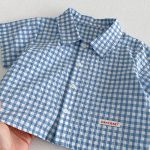 【73-100】シャツ or ベスト or ショートパンツ ベビー チェック カートゥーン - 画像 (10)