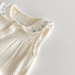 【66-90】ロンパース ベビー ノースリーブ くま刺繍 - 画像 (11)