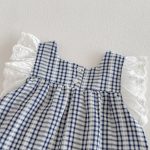 【73-100】セットアップ ベビー 女の子 チェック フリルスリーブ - 画像 (11)