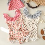 【80-130】水着 フリルデザイン リゾート 可愛い 女の子 スイムウェア - 画像 (8)