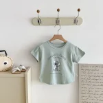 【90-130】Tシャツ 男女兼用 動物柄 プリント - 画像 (7)