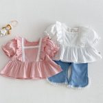【73-120】ブラウス プリンセス シンプル 可愛い 女の子