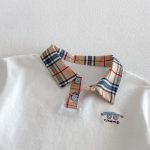 【73-120】半袖Tシャツ or チェックショートパンツ 韓国風 刺繍ロゴ - 画像 (11)