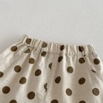 【73-100】ブラウス or ドットショートパンツ ベビー 女の子 コットン ジャガード - 画像 (11)