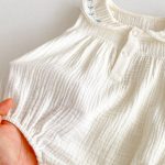 【66-90】ロンパース ベビー ノースリーブ くま刺繍 - 画像 (12)