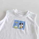 【73-100】シャツ or ベスト or ショートパンツ ベビー チェック カートゥーン - 画像 (11)