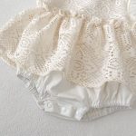 【73-100】ロンパースワンピース ベビー 女の子 フリル袖 - 画像 (13)