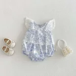【66-90】ロンパース ベビー レース プリンセス風 - 画像 (2)