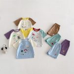 【73-120】セットアップ カラーバリ カートゥーン 可愛い ベビー服 - 画像 (14)
