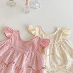 【73-100】セットアップ ベビー 女の子 刺繍 フリル - 画像 (10)