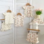 【66-100】セットアップ ベビー フリル袖トップス&レースショートパンツ - 画像 (13)