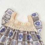 【66-100】セットアップ ベビー フラワー ギンガム - 画像 (12)