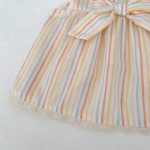 【73-110】セットアップ ベビー 女の子 カラフル ストライプ - 画像 (12)
