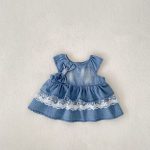 【66-100】セットアップ ベビー デニム レース トップス&ブルマ - 画像 (11)